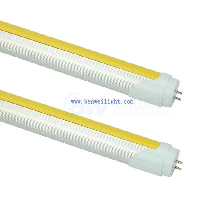 Anti UV 4ft 1.2m 18W 20W T8 Light Tube with Yellow Cover