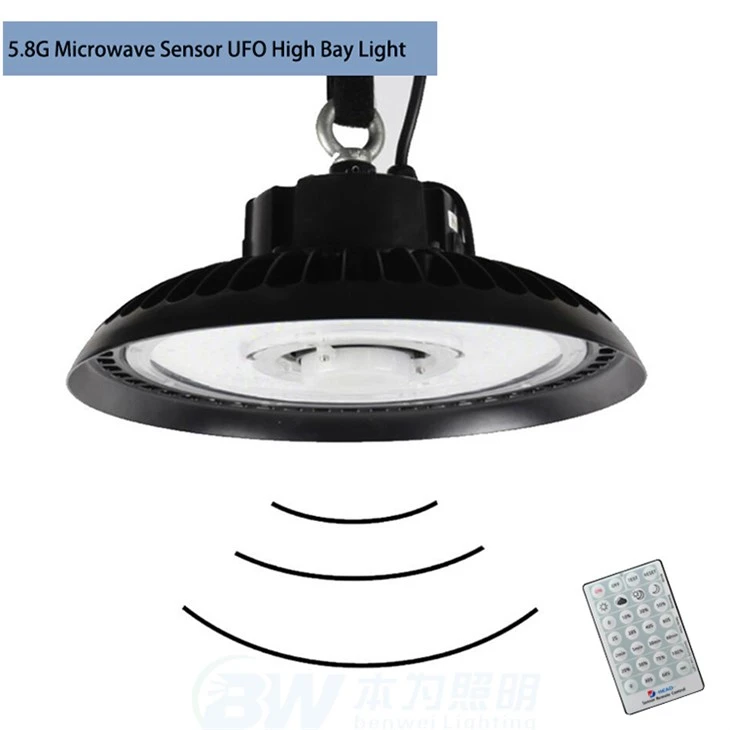 150W LED High Bay Disc mikrovlnný senzor