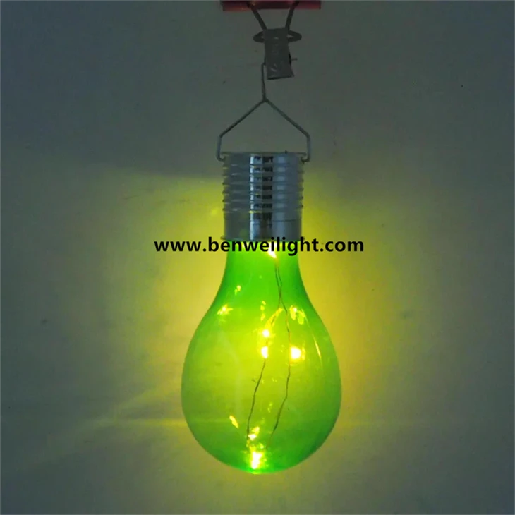 Solar Light Bulbs Solar LED Light Bulb Garden Decorative Light Solar Lamp Camping Hanging LED Lamps high quality