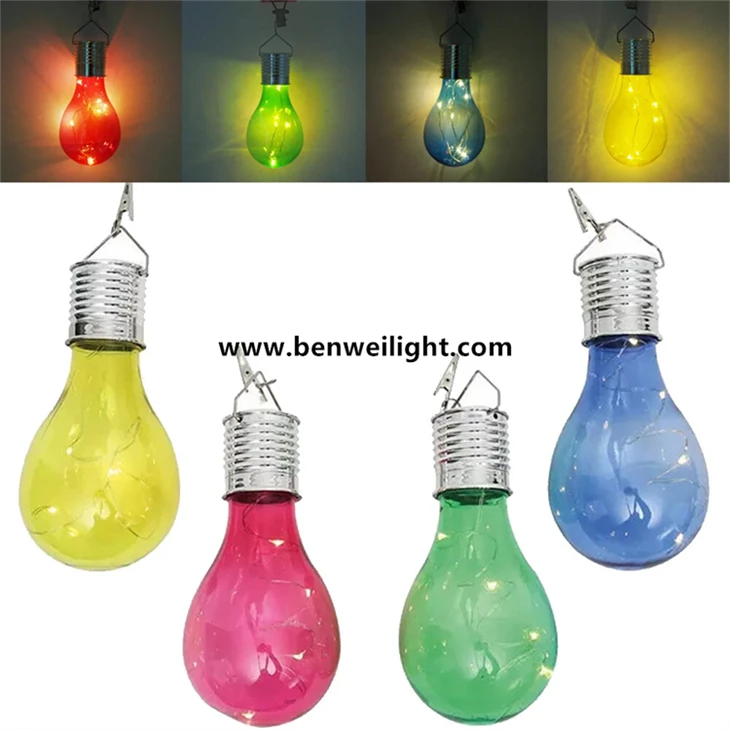 Solární žárovky Solární LED žárovky Zahradní dekorativní světlo Solární lampa Kempingové závěsné LED lampy