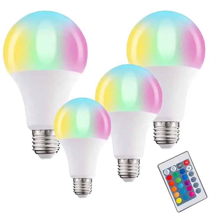 RGB dálkové ovládání Smart LED žárovka 9w E27 E26 B22 LED Smart Žárovka