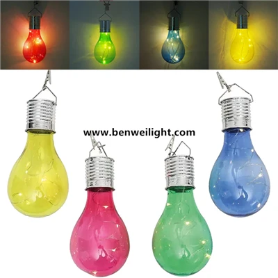 Solární žárovky Solární LED žárovky Zahradní dekorativní světlo Solární lampa Kempingové závěsné LED lampy