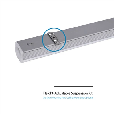 2ft propojitelné LED T5 dvojité tubusové světlo - 15W, 5000 K, čirý kryt